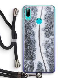CaseCompany Snøfall: Huawei P Smart (2019) Transparant Hoesje met koord