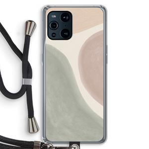 CaseCompany Geo #6: Oppo Find X3 Transparant Hoesje met koord