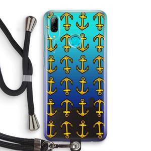 CaseCompany Musketon Anchor: Huawei P Smart (2019) Transparant Hoesje met koord