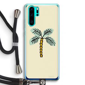 CaseCompany Palmboom: Huawei P30 Pro Transparant Hoesje met koord