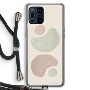 CaseCompany Geo #10: Oppo Find X3 Transparant Hoesje met koord