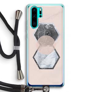 CaseCompany Creatieve toets: Huawei P30 Pro Transparant Hoesje met koord
