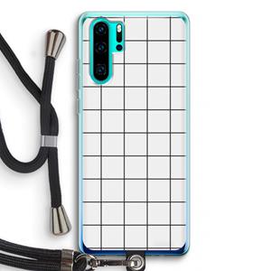 CaseCompany Rooster: Huawei P30 Pro Transparant Hoesje met koord
