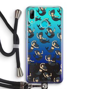 CaseCompany Zeemeermin: Huawei P Smart (2019) Transparant Hoesje met koord