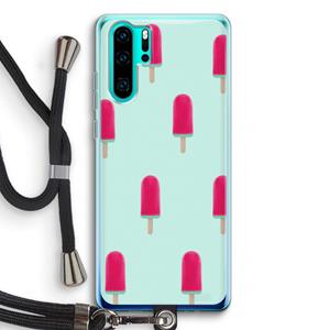 CaseCompany Waterijsje: Huawei P30 Pro Transparant Hoesje met koord