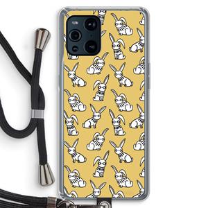 CaseCompany Haas: Oppo Find X3 Transparant Hoesje met koord