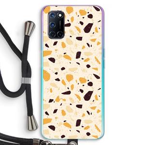 CaseCompany Terrazzo N°13: Oppo A92 Transparant Hoesje met koord