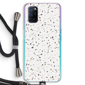 CaseCompany Terrazzo N°14: Oppo A92 Transparant Hoesje met koord