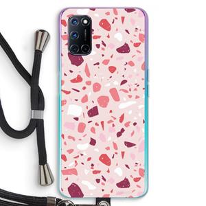 CaseCompany Terrazzo N°15: Oppo A92 Transparant Hoesje met koord