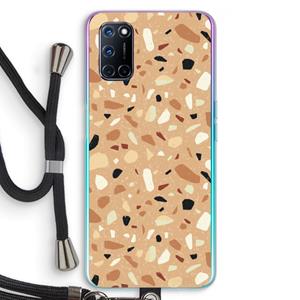 CaseCompany Terrazzo N°17: Oppo A92 Transparant Hoesje met koord