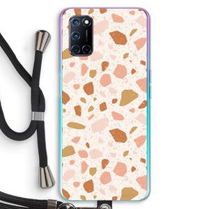 CaseCompany Terrazzo N°18: Oppo A92 Transparant Hoesje met koord