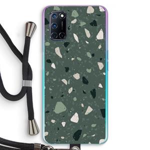 CaseCompany Terrazzo N°19: Oppo A92 Transparant Hoesje met koord