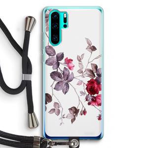 CaseCompany Mooie bloemen: Huawei P30 Pro Transparant Hoesje met koord