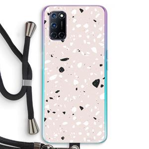 CaseCompany Terrazzo N°20: Oppo A92 Transparant Hoesje met koord