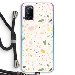 CaseCompany Terrazzo N°21: Oppo A92 Transparant Hoesje met koord
