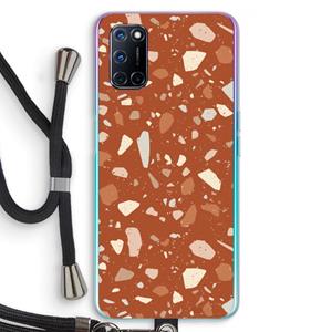CaseCompany Terrazzo N°22: Oppo A92 Transparant Hoesje met koord