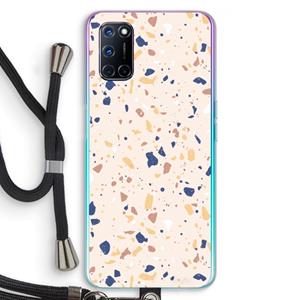 CaseCompany Terrazzo N°23: Oppo A92 Transparant Hoesje met koord