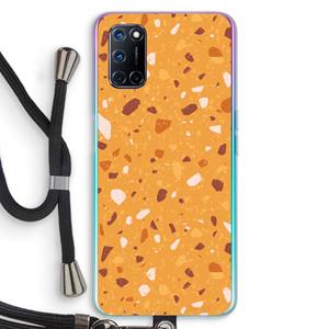 CaseCompany Terrazzo N°24: Oppo A92 Transparant Hoesje met koord