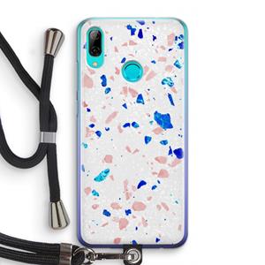 CaseCompany Terrazzo N°6: Huawei P Smart (2019) Transparant Hoesje met koord