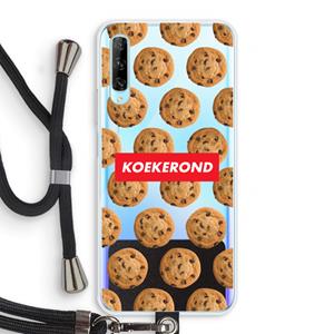 CaseCompany Koekerond: Huawei P Smart Pro Transparant Hoesje met koord