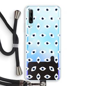 CaseCompany Eyes pattern: Huawei P Smart Pro Transparant Hoesje met koord