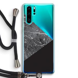 CaseCompany Combinatie marmer: Huawei P30 Pro Transparant Hoesje met koord