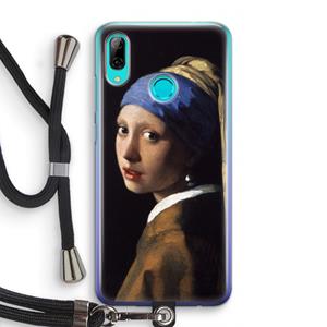 CaseCompany The Pearl Earring: Huawei P Smart (2019) Transparant Hoesje met koord
