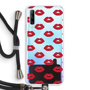 CaseCompany Lips: Huawei P Smart Pro Transparant Hoesje met koord