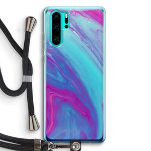 CaseCompany Zweverige regenboog: Huawei P30 Pro Transparant Hoesje met koord