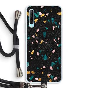 CaseCompany Terrazzo N°10: Huawei P Smart Pro Transparant Hoesje met koord