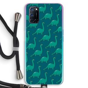 CaseCompany Diplodocus: Oppo A92 Transparant Hoesje met koord