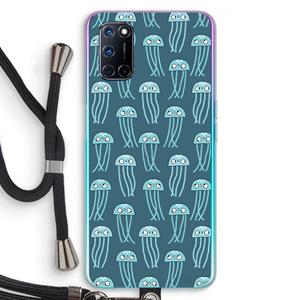 CaseCompany Kwallie: Oppo A92 Transparant Hoesje met koord