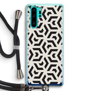 CaseCompany Crazy pattern: Huawei P30 Pro Transparant Hoesje met koord