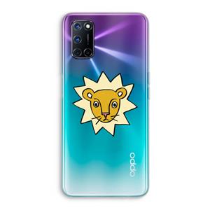 CaseCompany Kleine leeuw: Oppo A92 Transparant Hoesje