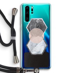 CaseCompany Creatieve toets: Huawei P30 Pro Transparant Hoesje met koord