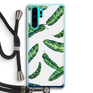 CaseCompany Lange bladeren: Huawei P30 Pro Transparant Hoesje met koord