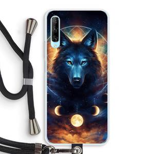 CaseCompany Wolf Dreamcatcher: Huawei P Smart Pro Transparant Hoesje met koord