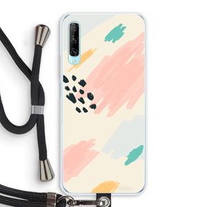CaseCompany Sunday Chillings: Huawei P Smart Pro Transparant Hoesje met koord
