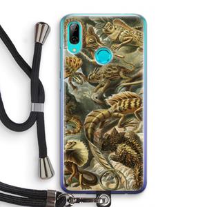 CaseCompany Haeckel Lacertilia: Huawei P Smart (2019) Transparant Hoesje met koord