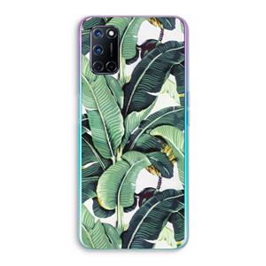 CaseCompany Bananenbladeren: Oppo A92 Transparant Hoesje