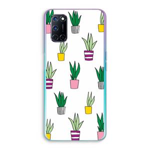 CaseCompany Sanseveria: Oppo A92 Transparant Hoesje
