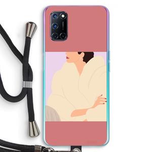 CaseCompany Cosy: Oppo A92 Transparant Hoesje met koord