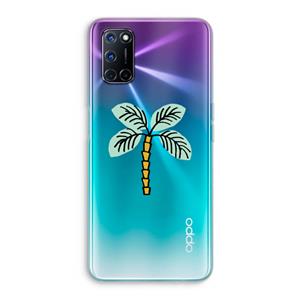 CaseCompany Palmboom: Oppo A92 Transparant Hoesje