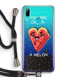CaseCompany One In A Melon: Huawei P Smart (2019) Transparant Hoesje met koord