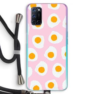 CaseCompany Dancing eggs: Oppo A92 Transparant Hoesje met koord