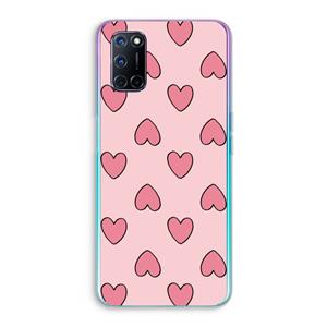 CaseCompany Ondersteboven verliefd: Oppo A92 Transparant Hoesje