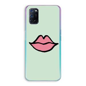 CaseCompany Kusje: Oppo A92 Transparant Hoesje