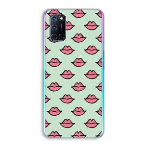 CaseCompany Lipjes: Oppo A92 Transparant Hoesje