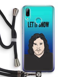 CaseCompany Let It Snow: Huawei P Smart (2019) Transparant Hoesje met koord