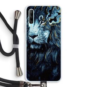 CaseCompany Darkness Lion: Huawei P Smart Pro Transparant Hoesje met koord